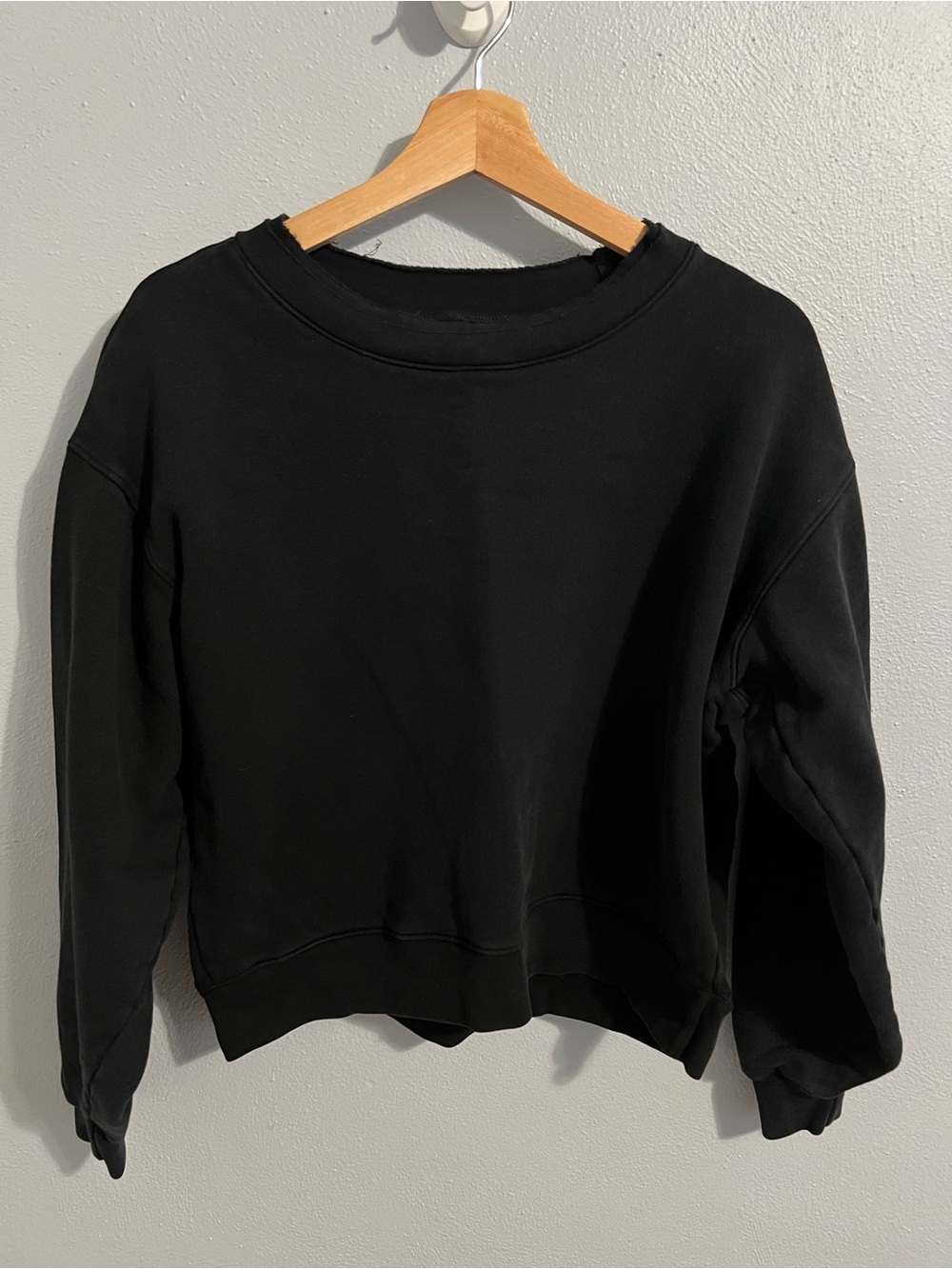 MATE the Label Black Relaxed Crew Sweatshirt